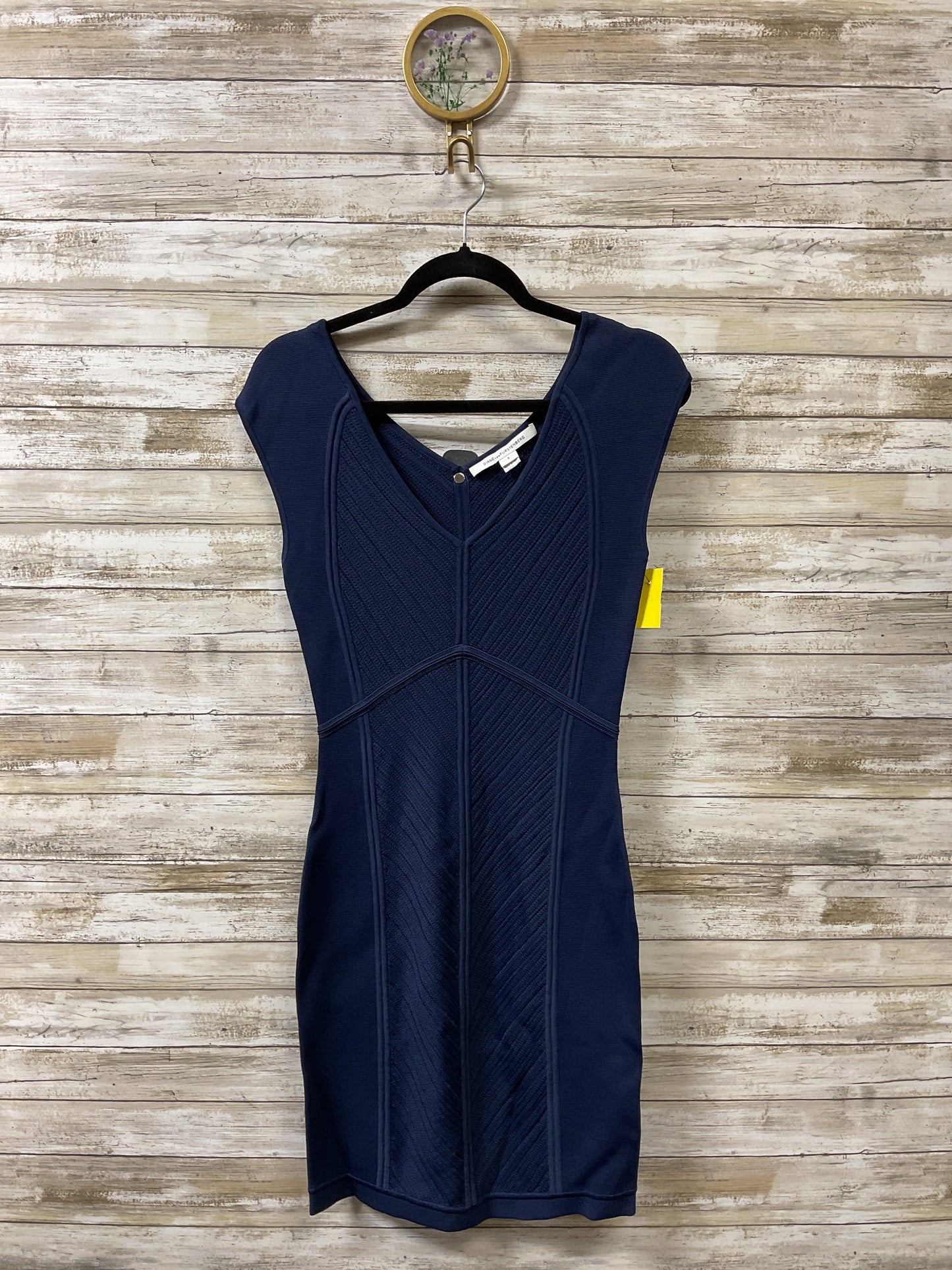 Dress Designer By Diane Von Furstenberg In Navy, Size:S
