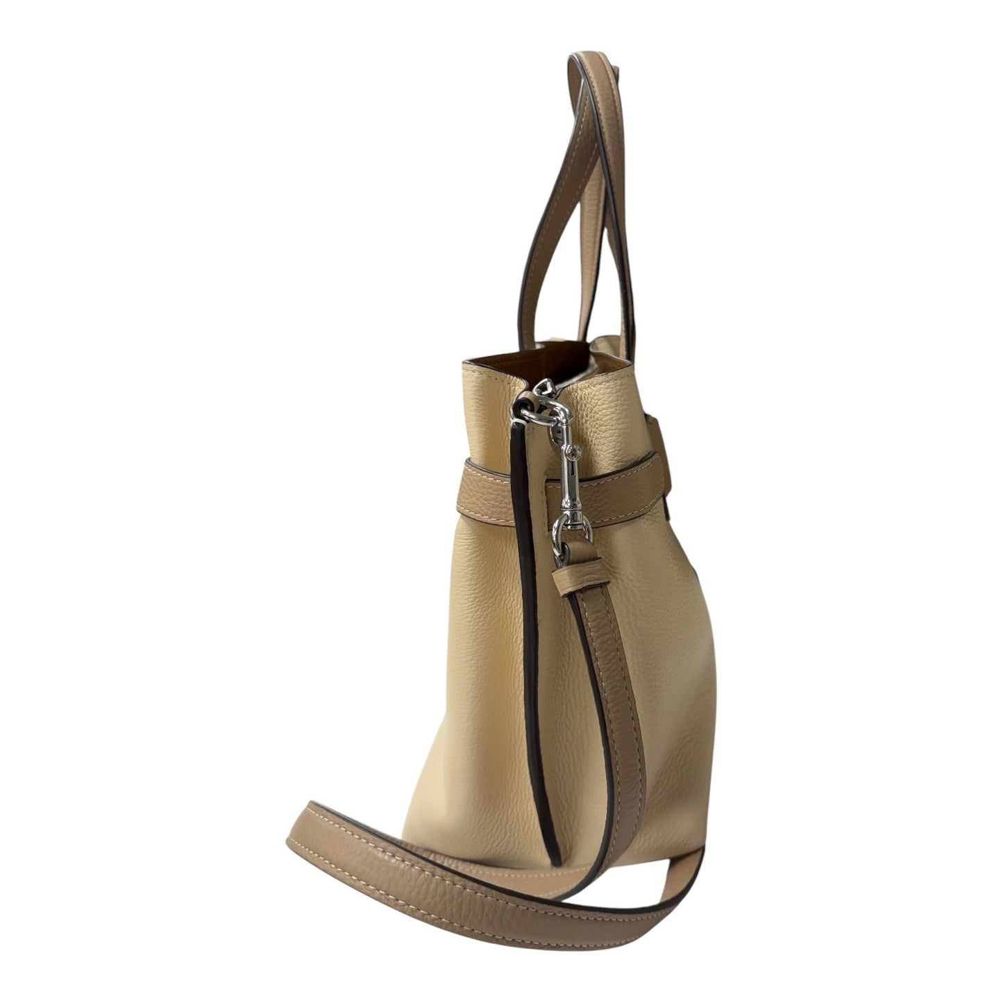Handbag Designer By Coach In Tan, Size:Medium