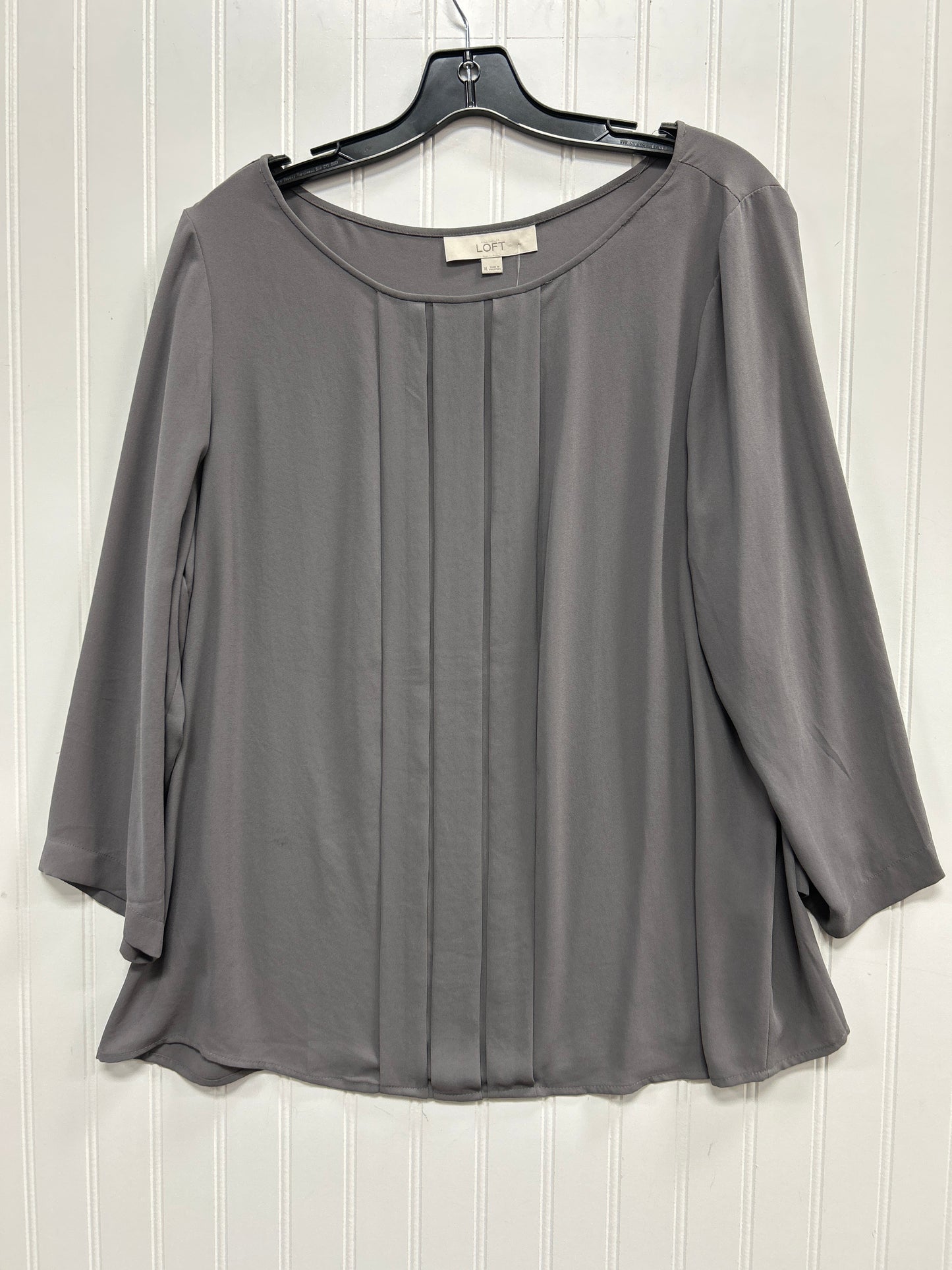 Top Ls By Loft In Grey, Size:L