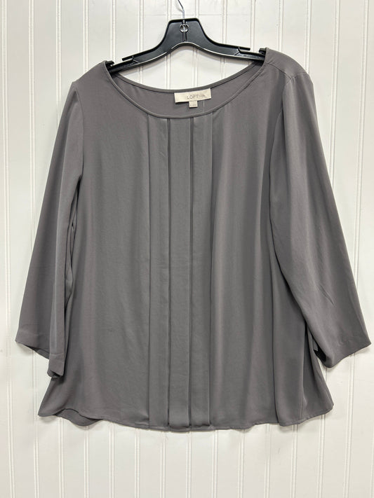 Top Ls By Loft In Grey, Size:L