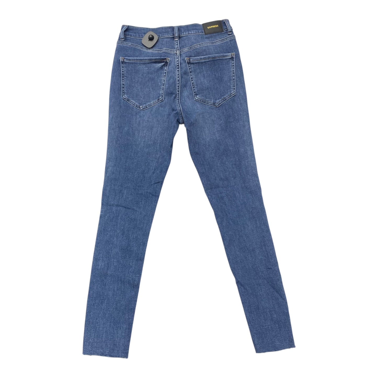 Jeans Skinny By Express In Blue Denim, Size:6
