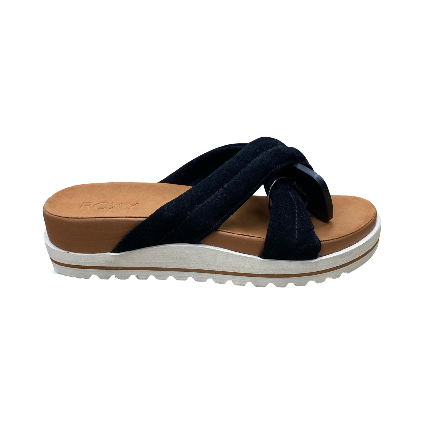 Shoes Flats By Roxy In Black & Brown, Size:9