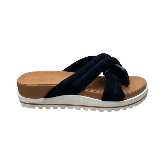 Shoes Flats By Roxy In Black & Brown, Size:9