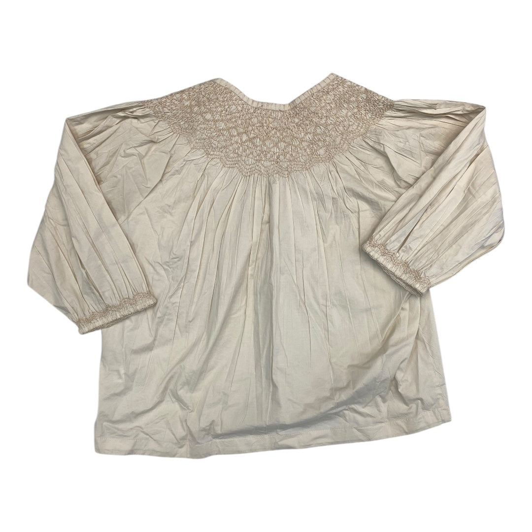 Top Ls By Evereve In Cream, Size:L