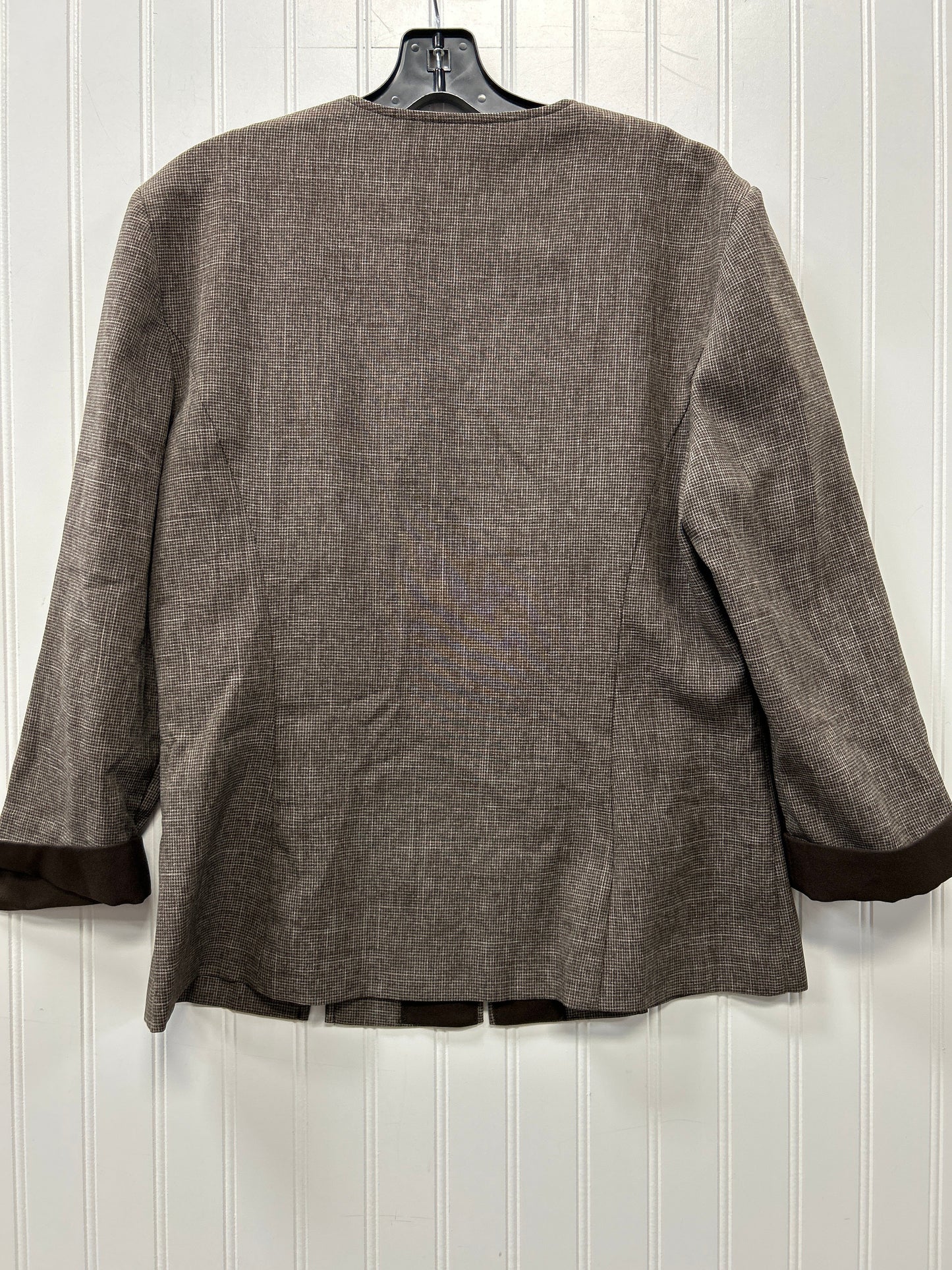 Blazer By Perceptions In Brown, Size:10