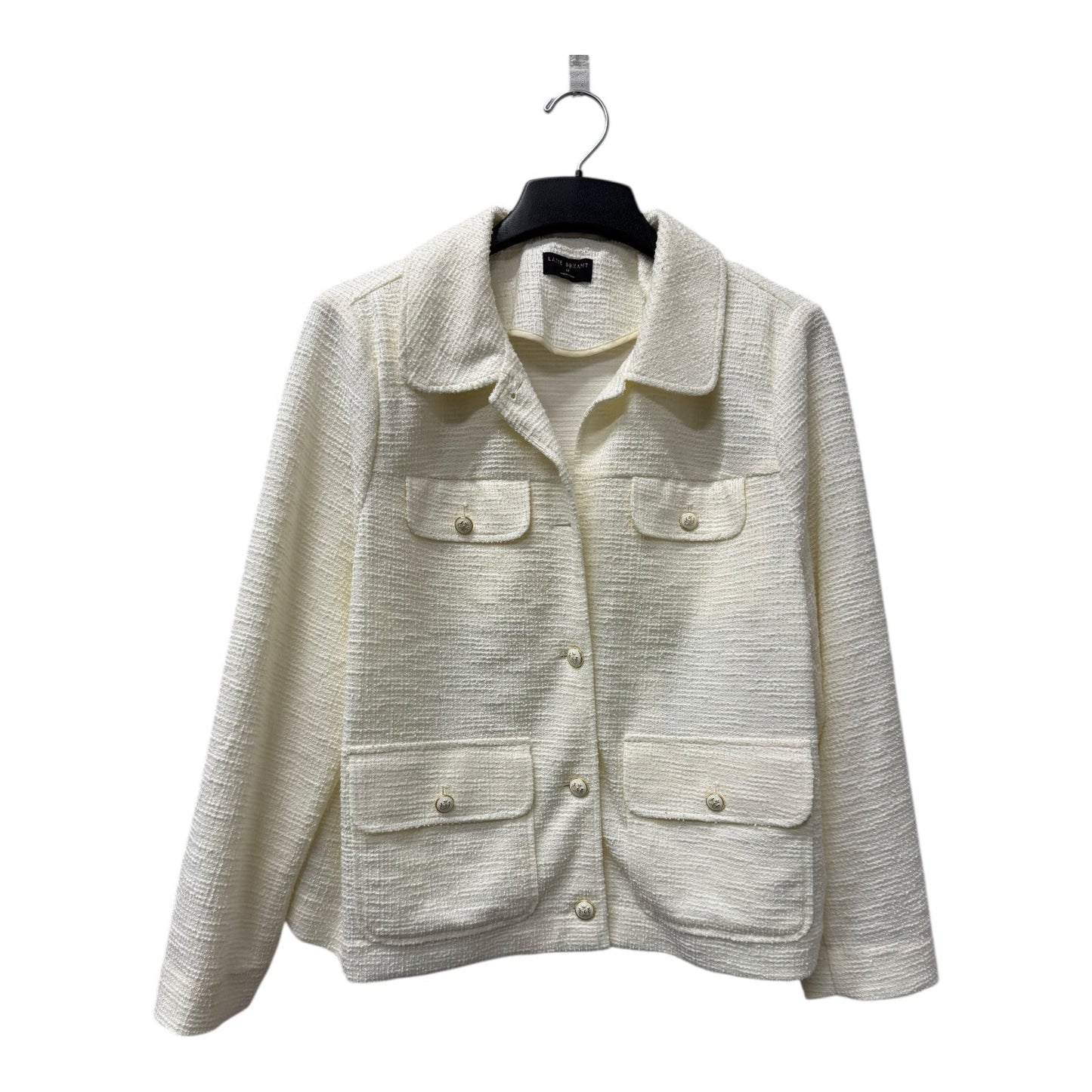 Blazer By Lane Bryant In Ivory, Size:1X