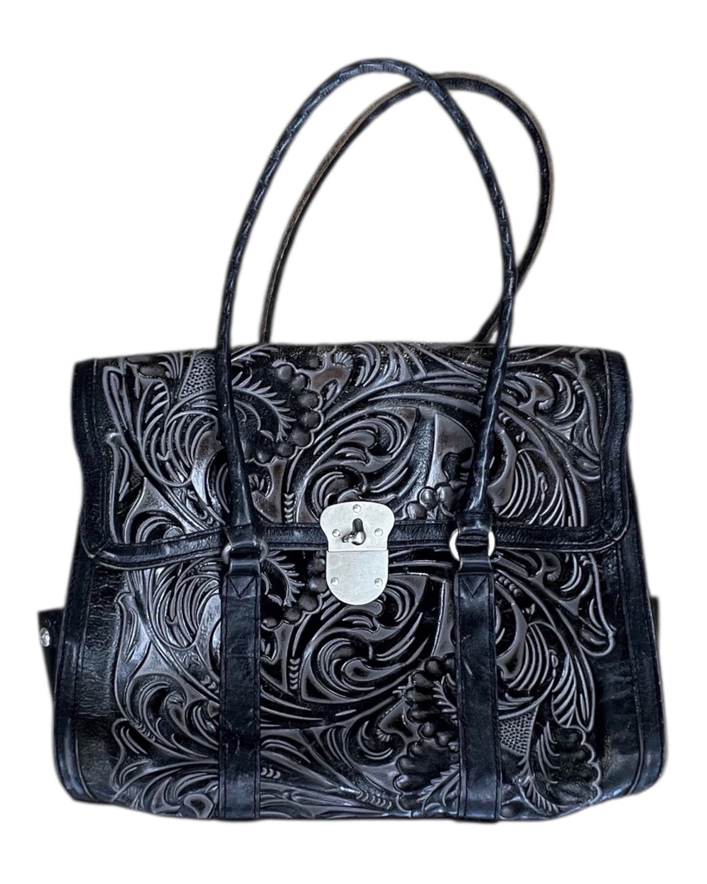 Handbag Designer By Patricia Nash In Black, Size:Large