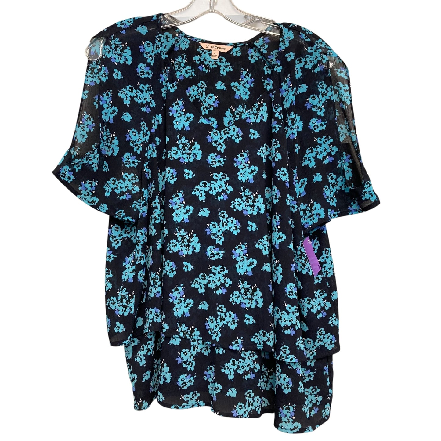 Top Ss By Juicy Couture In Navy, Size:Xl