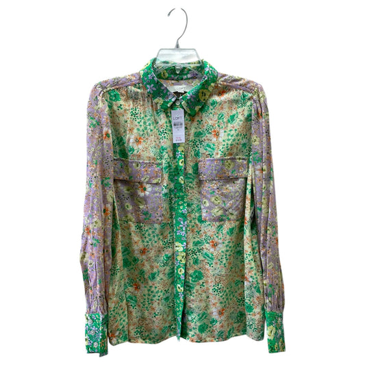 Top Ls By Loft In Floral Print, Size:M