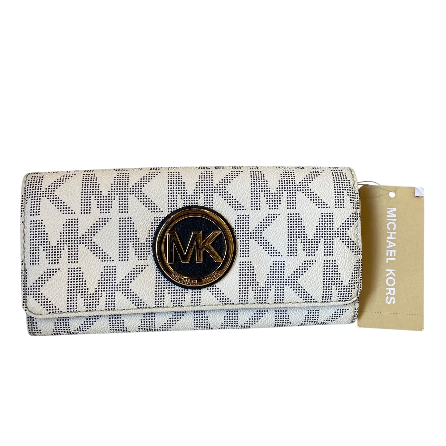 Wallet Designer By Michael Kors In Blue & White, Size:Large