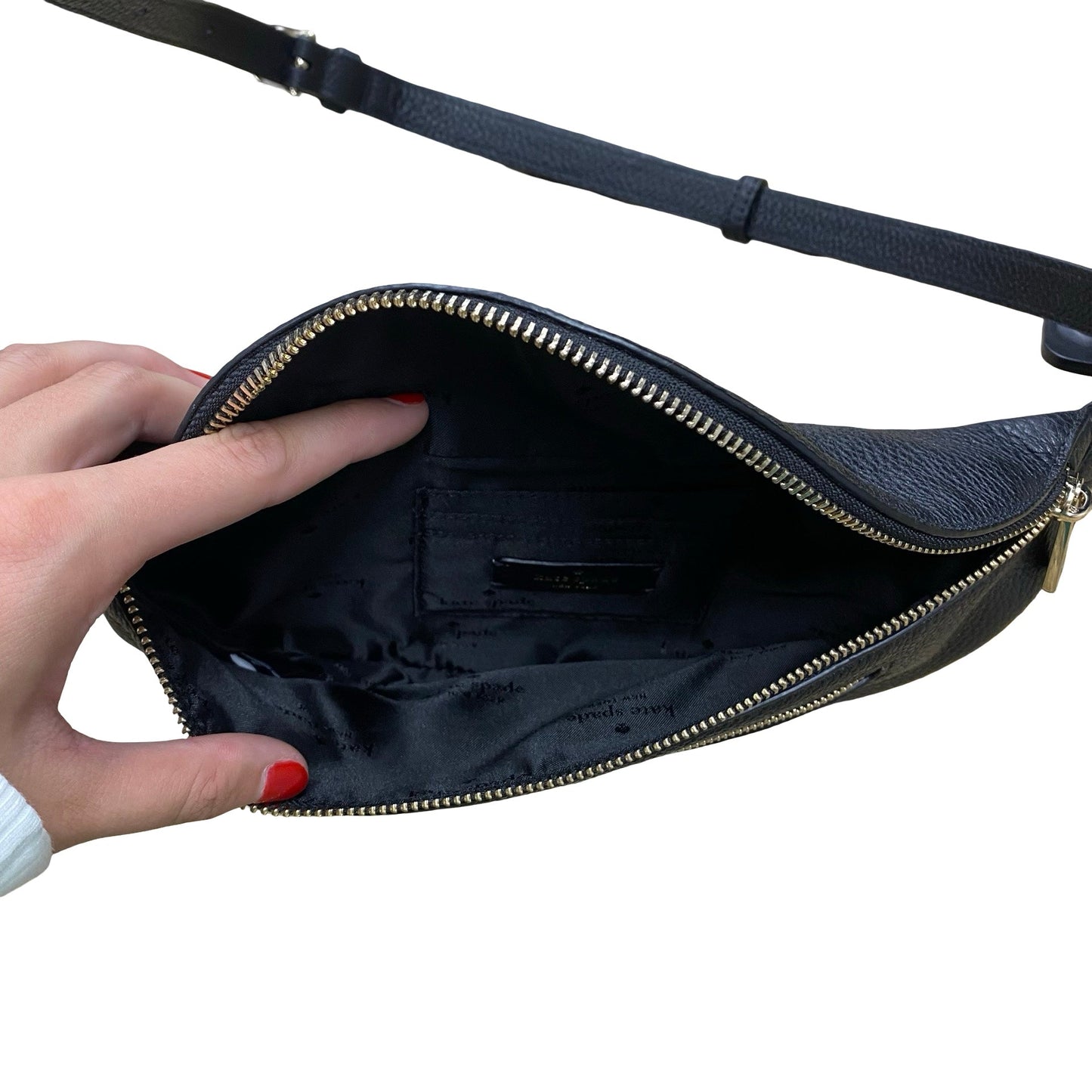 Handbag Designer By Kate Spade In Black, Size:Medium