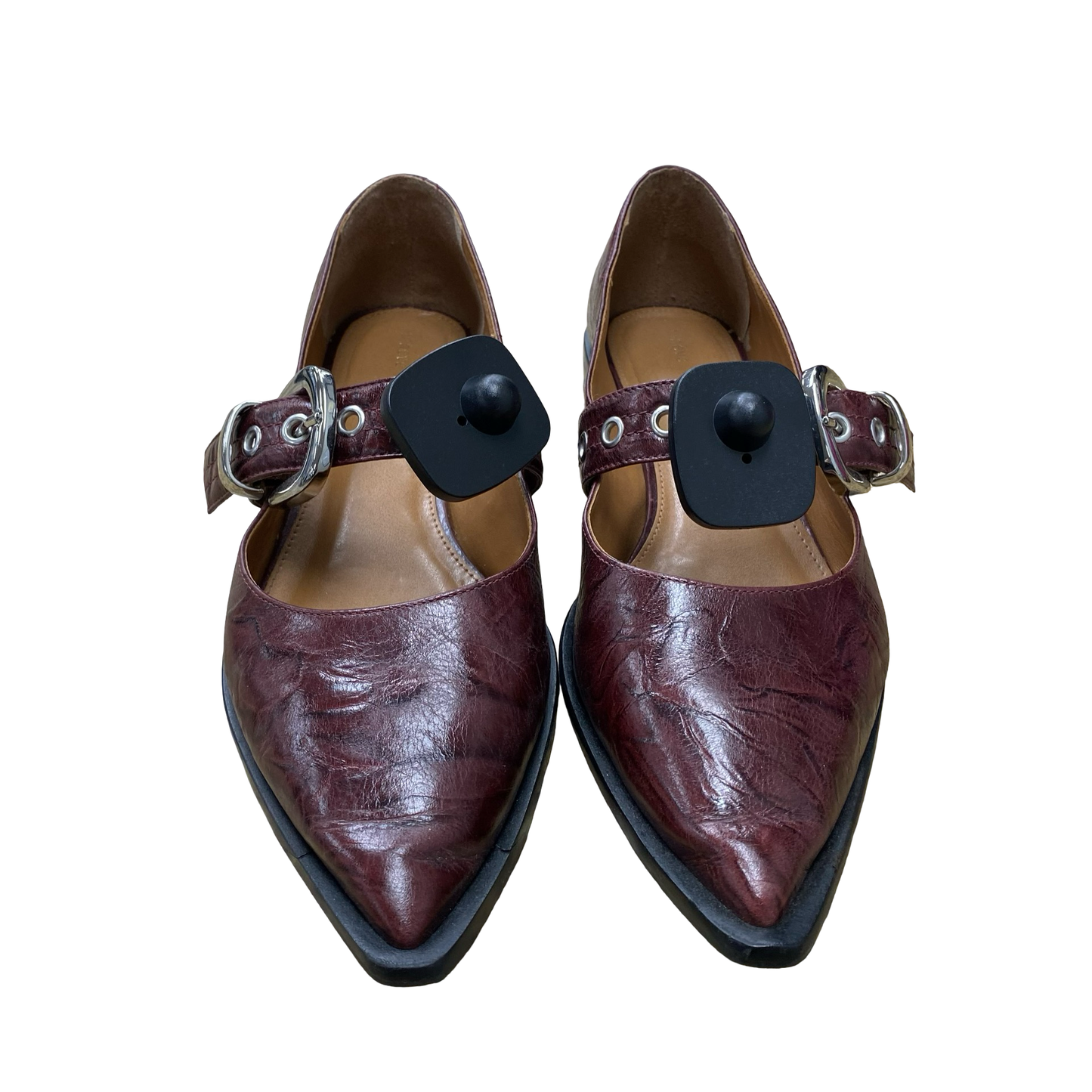Shoes Flats By Maeve In Maroon, Size:10