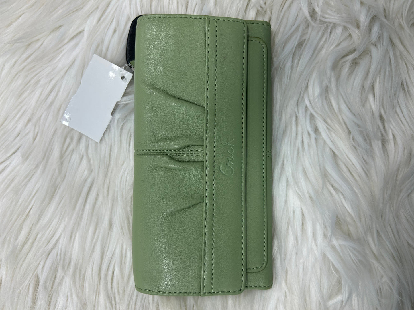 Wallet Designer By Coach In Green, Size:Small