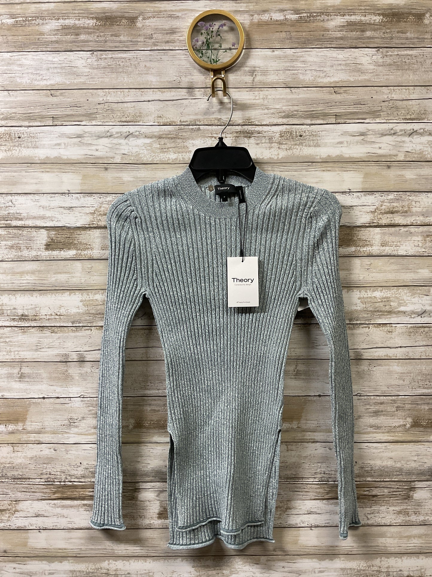 Sweater By Theory In Aqua, Size:S