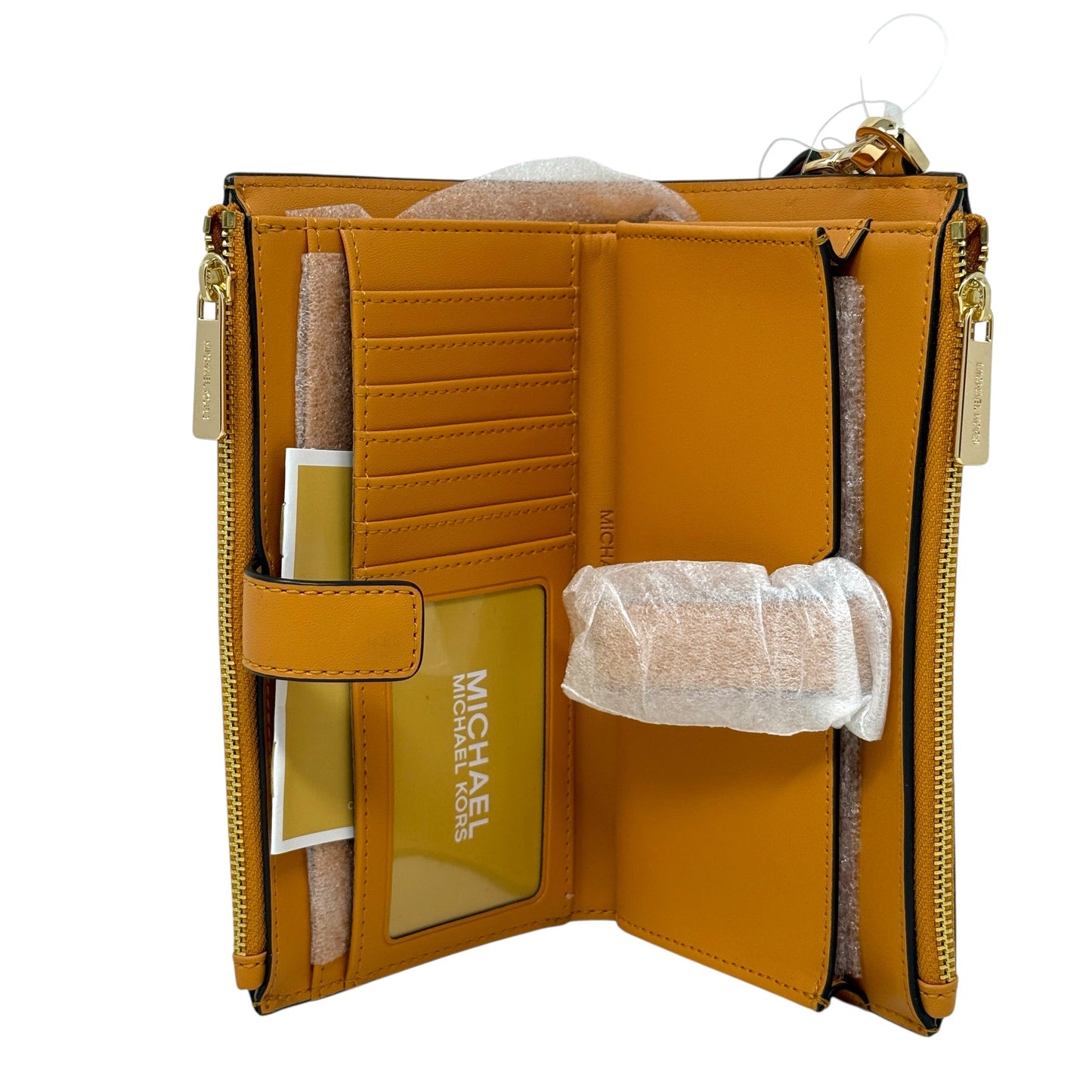 Jet Set Travel Large Double Zip Wristlet  In Cider By Michael By Michael Kors, Size: Medium