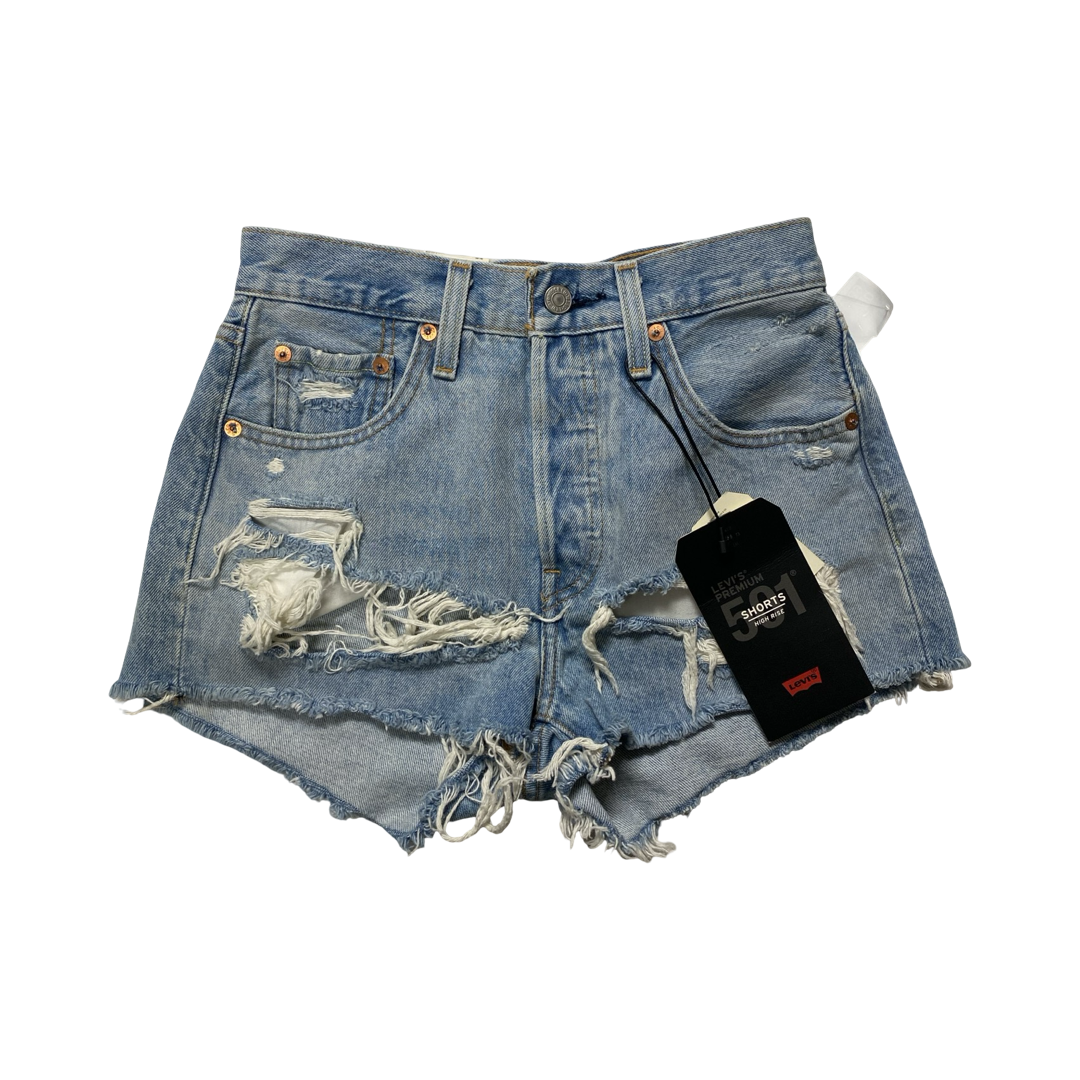 Shorts By Levis In Blue Denim, Size:0