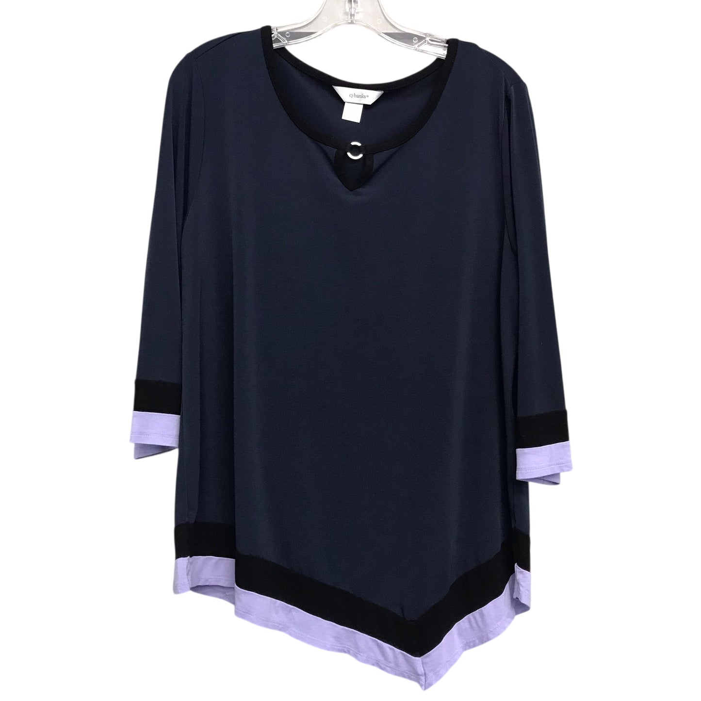 Top Ls By Cj Banks In Navy, Size:Xl