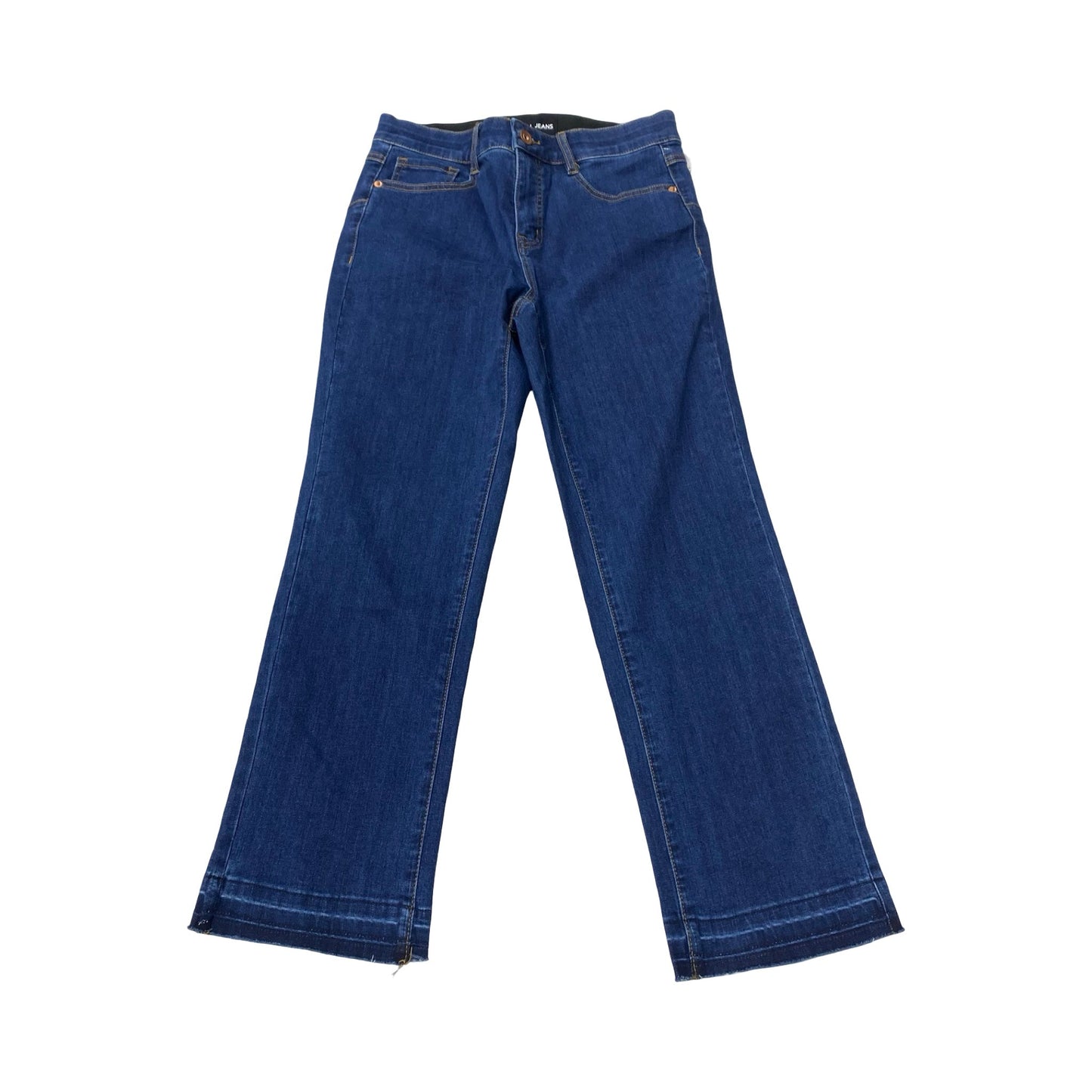 Jeans Straight By Tribal In Blue Denim, Size:4