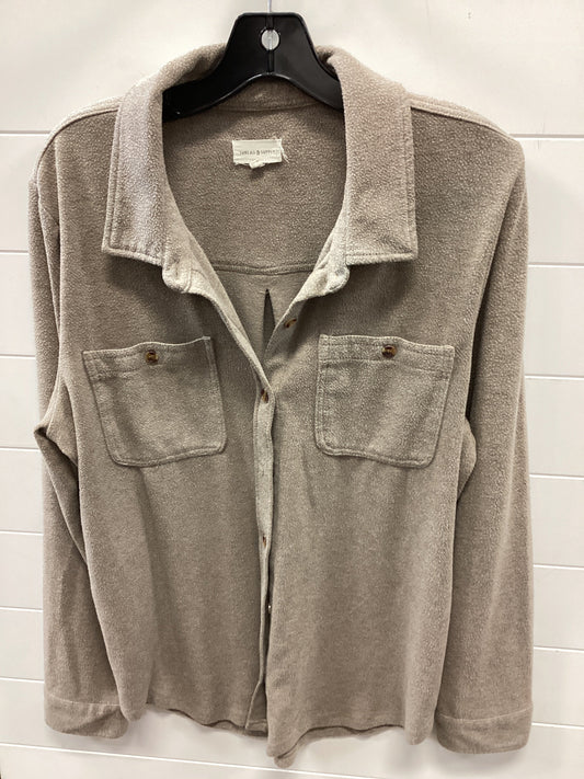 Jacket Shirt By Thread And Supply In Tan, Size:Xl