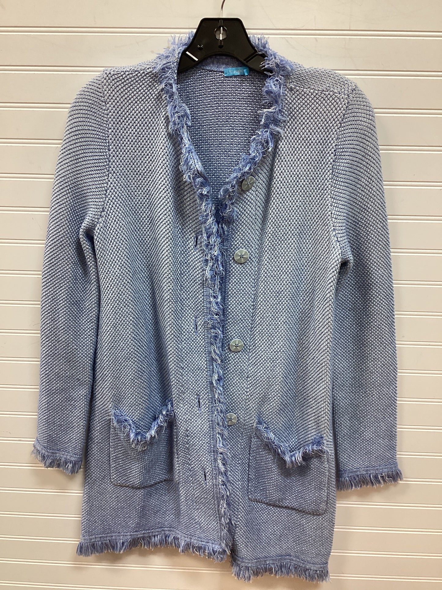 Sweater Cardigan By J Mclaughlin In Blue, Size:Xs