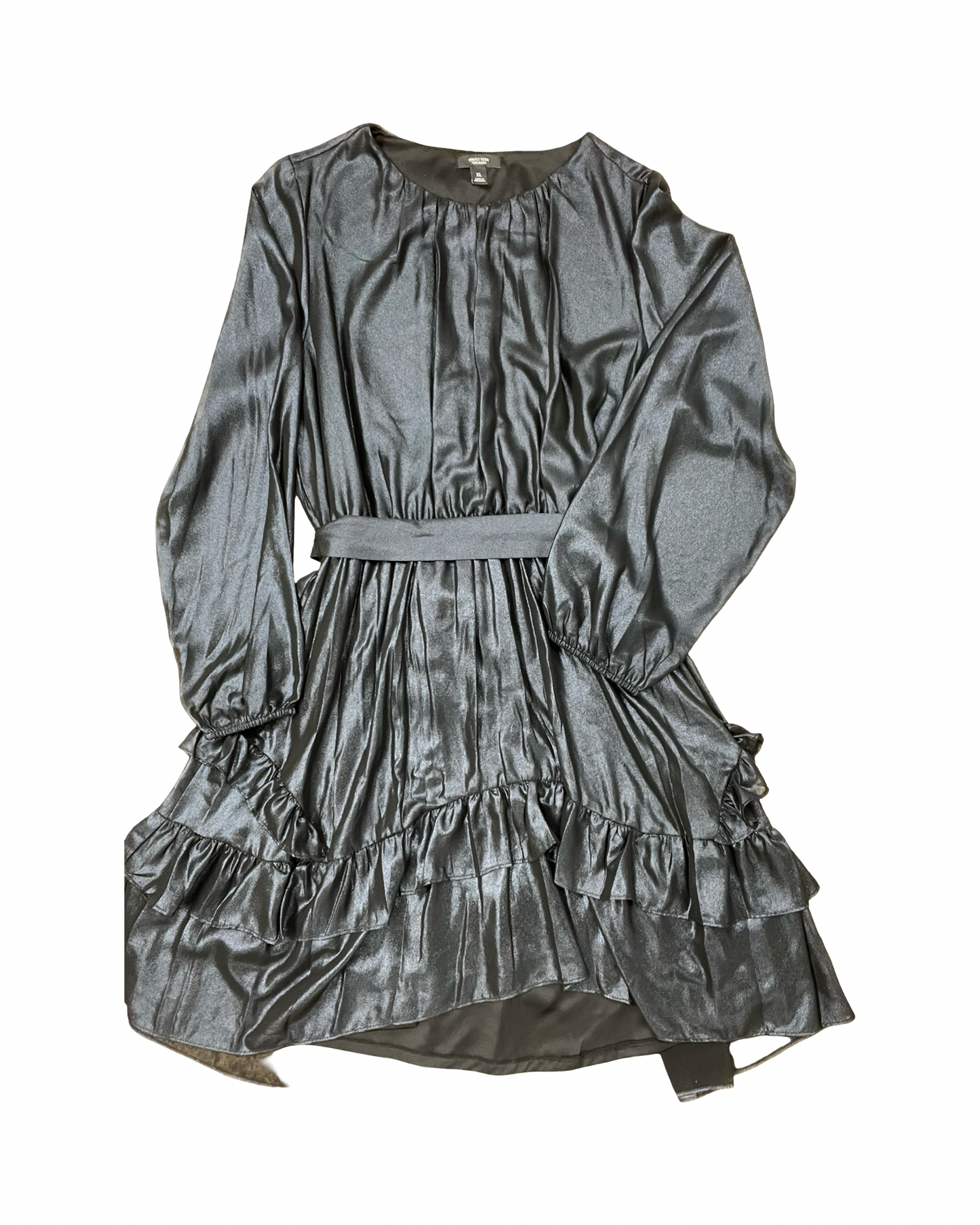 Dress Party Midi By Simply Vera In Black, Size:Xl