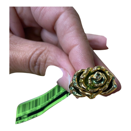 Ring Other  In Gold & Green, Size:5.5