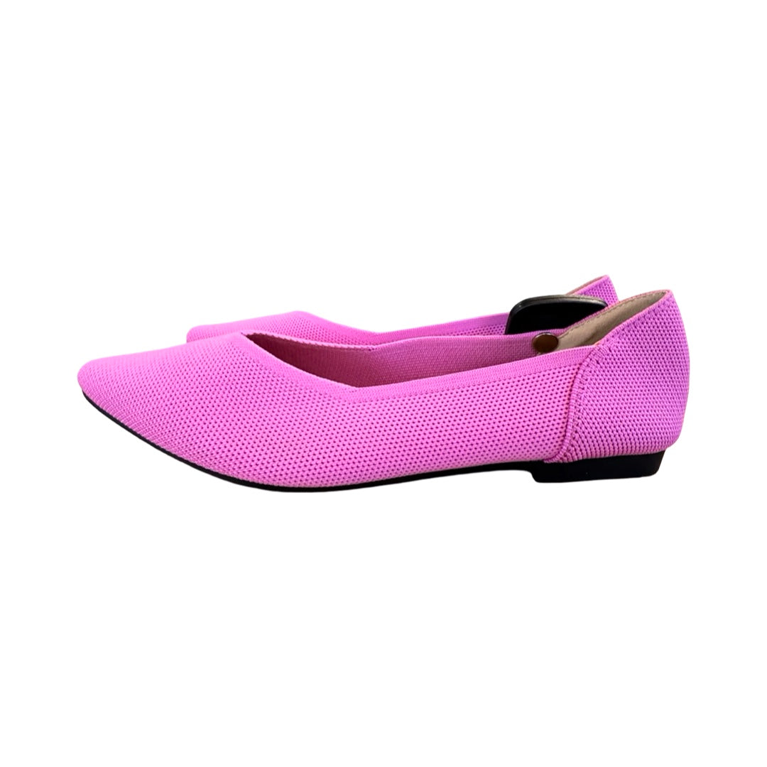 Shoes Flats By SEMWISS In Pink, Size:8.5