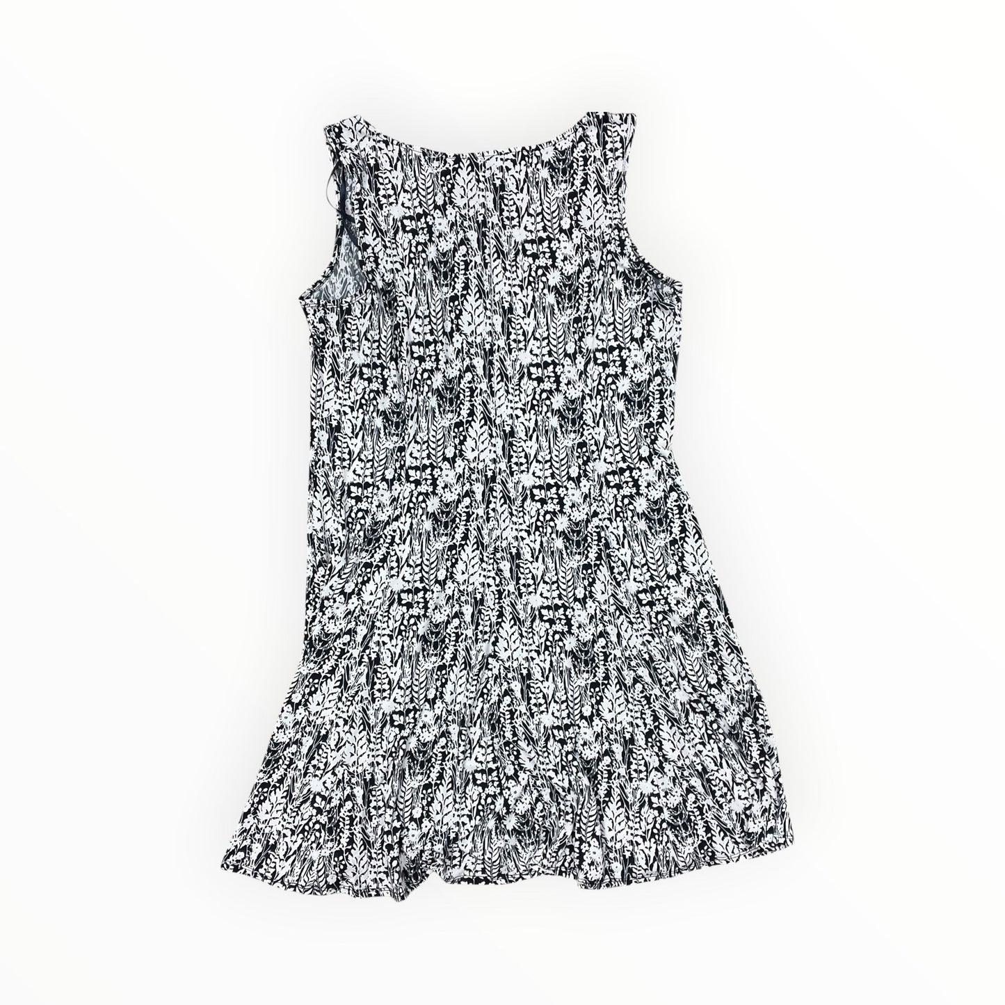 Dress Casual Midi By Perceptions In Blue & White, Size:Xl