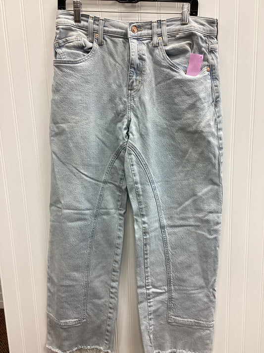 Jeans Wide Leg By We The Free In Blue Denim, Size:6