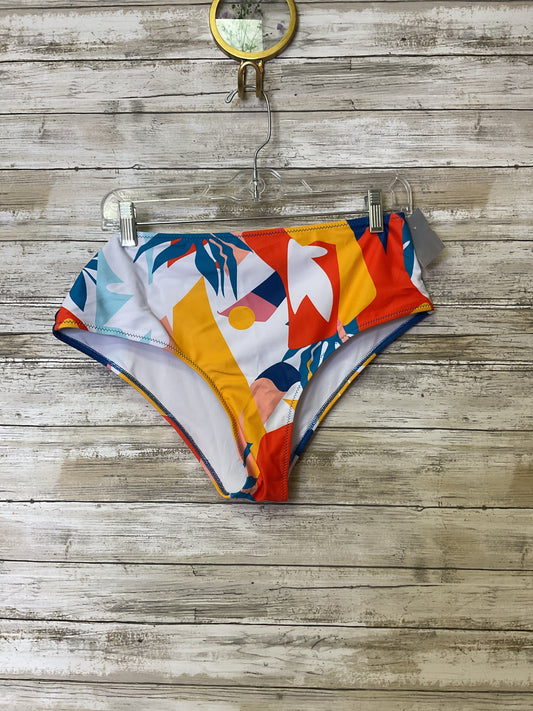 Swimsuit Bottom By Clothes Mentor In Blue & Orange, Size:L