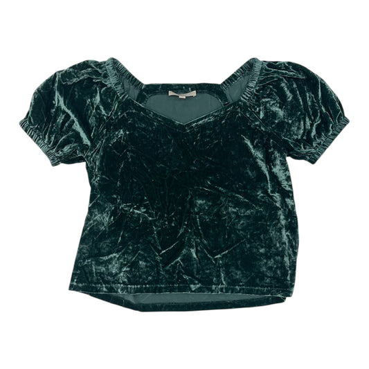 Blouse Ss By Loft In Green, Size:L