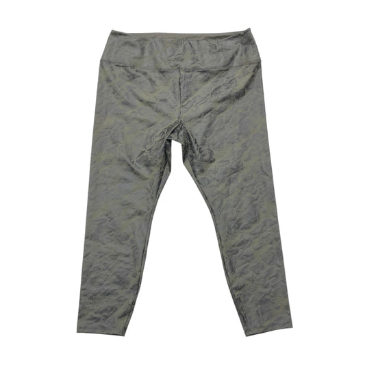 Athletic Leggings By Simply Vera In Snakeskin Print, Size:2X