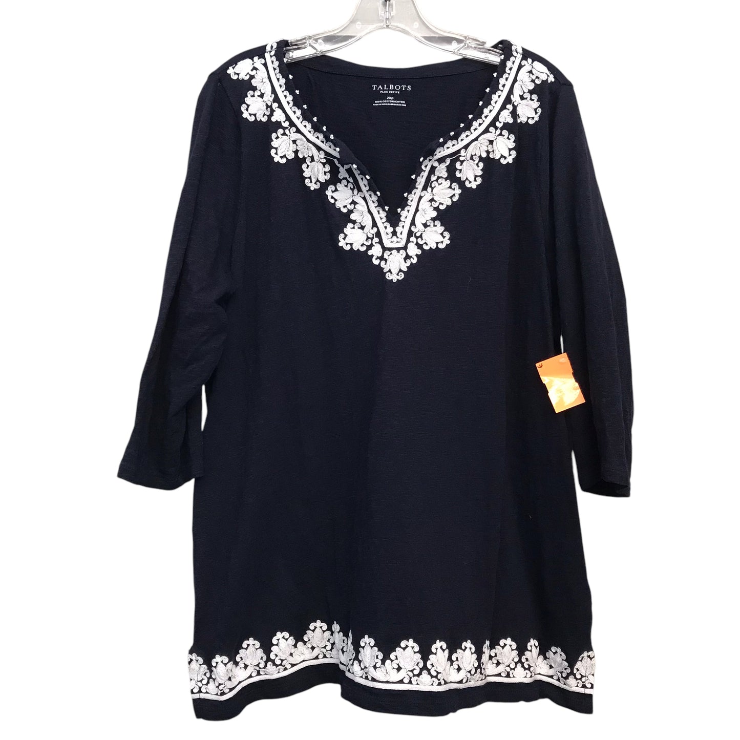 Top Ls By Talbots In Navy, Size:2X