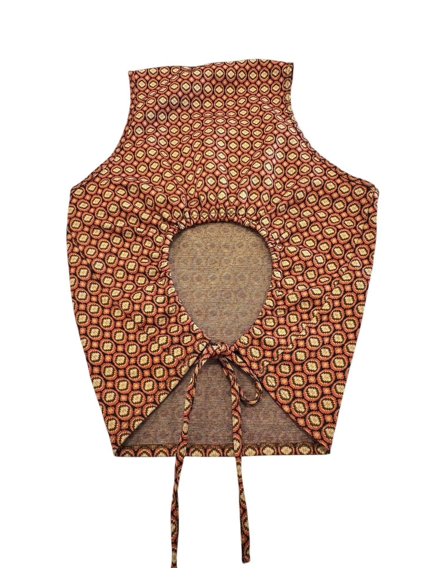 Top Sleeveless By Gilded Intent In Brown & Red, Size:Xl