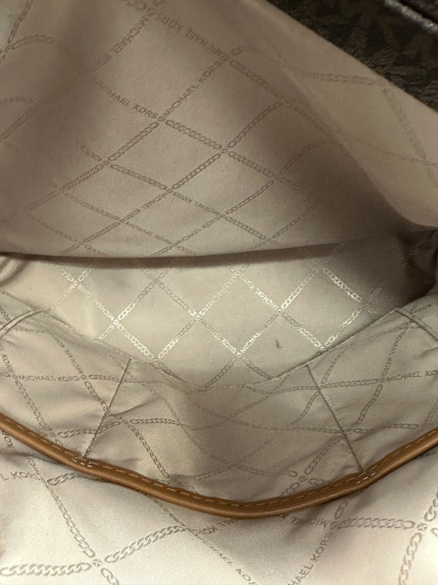 Handbag Designer By Michael Kors In Brown, Size:Medium