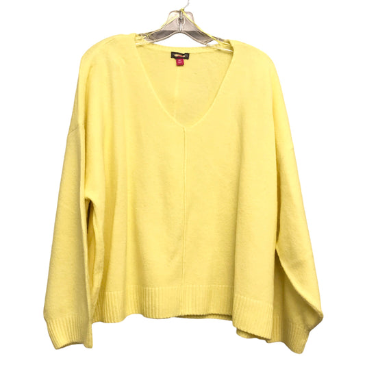 Sweater By Vince Camuto In Yellow, Size:1X