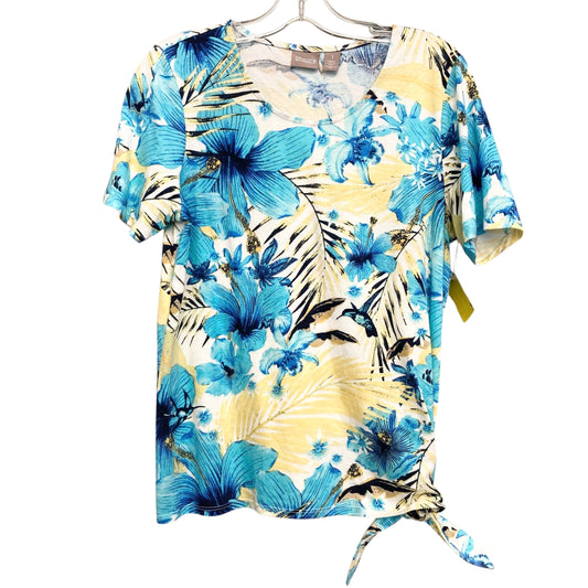 Top Ss By Chicos In Tropical Print, Size:M