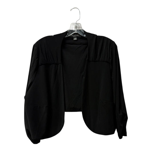 Cardigan By Perceptions In Black, Size:2X