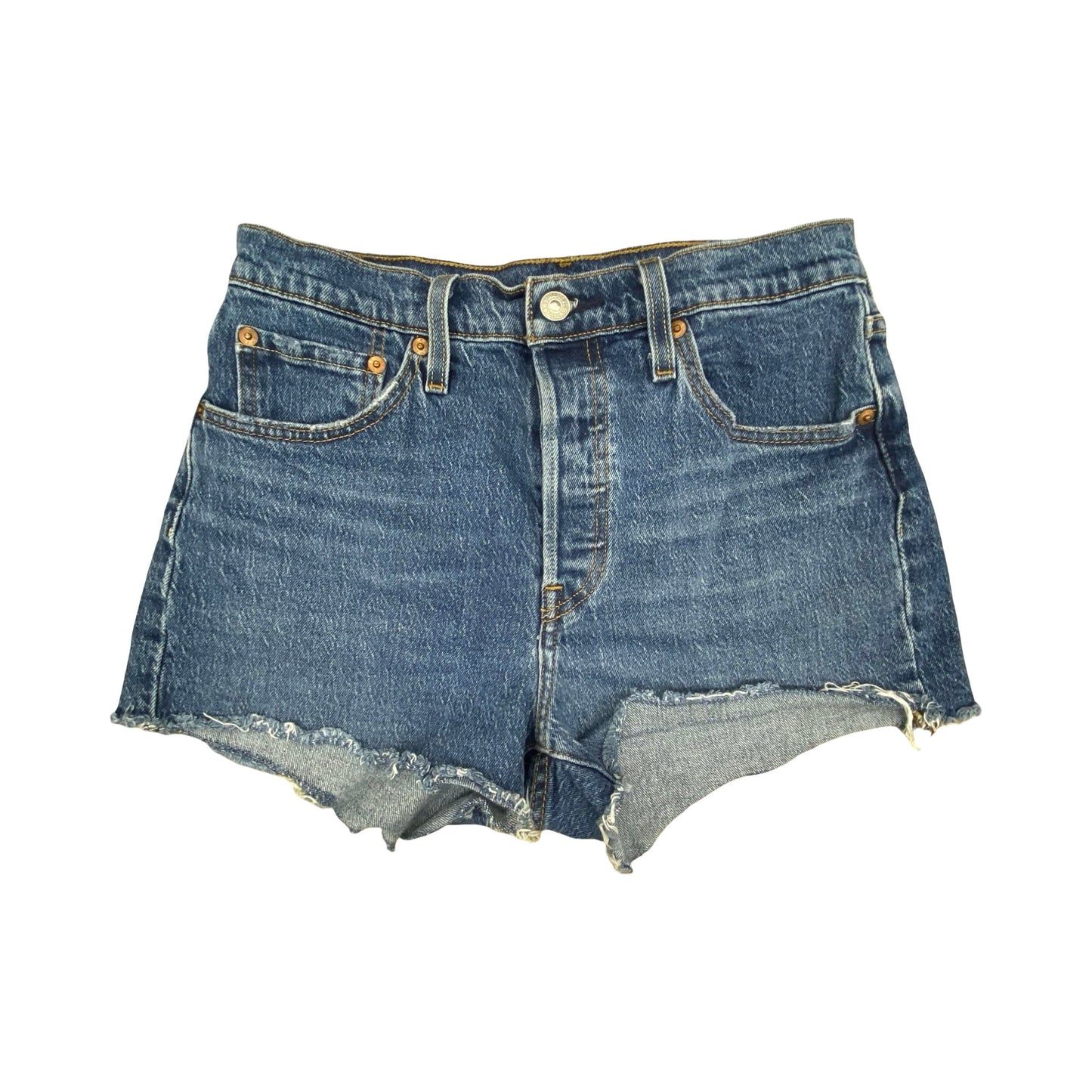 Shorts By Levis In Blue Denim, Size:6