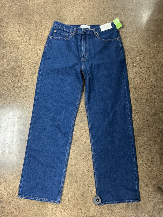 Jeans Straight By Abercrombie And Fitch In Blue Denim, Size:14L
