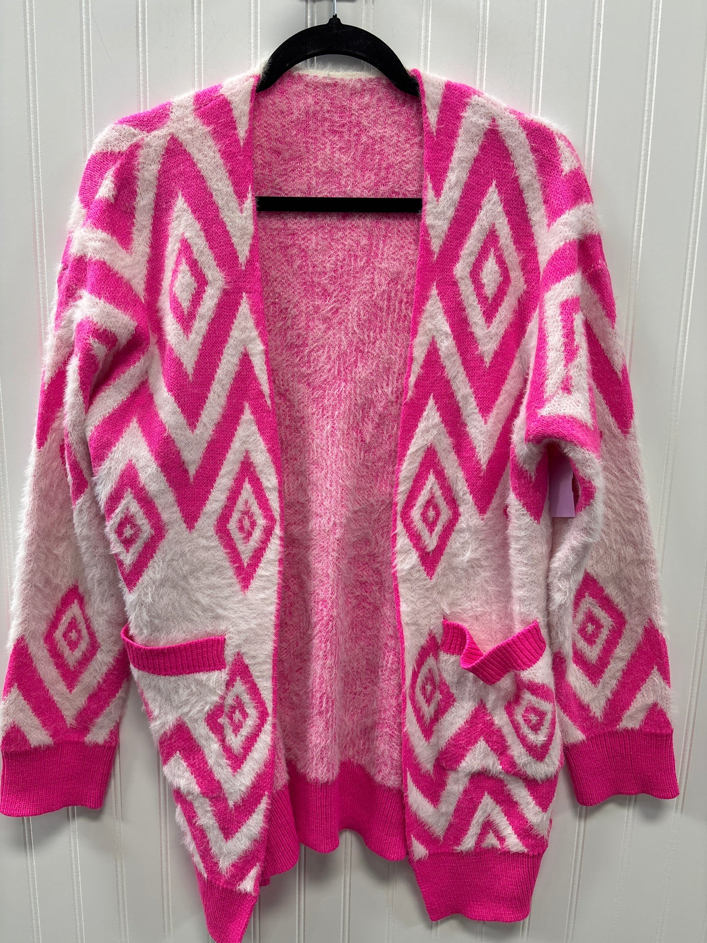 Sweater Cardigan By Cmc In Pink, Size:S