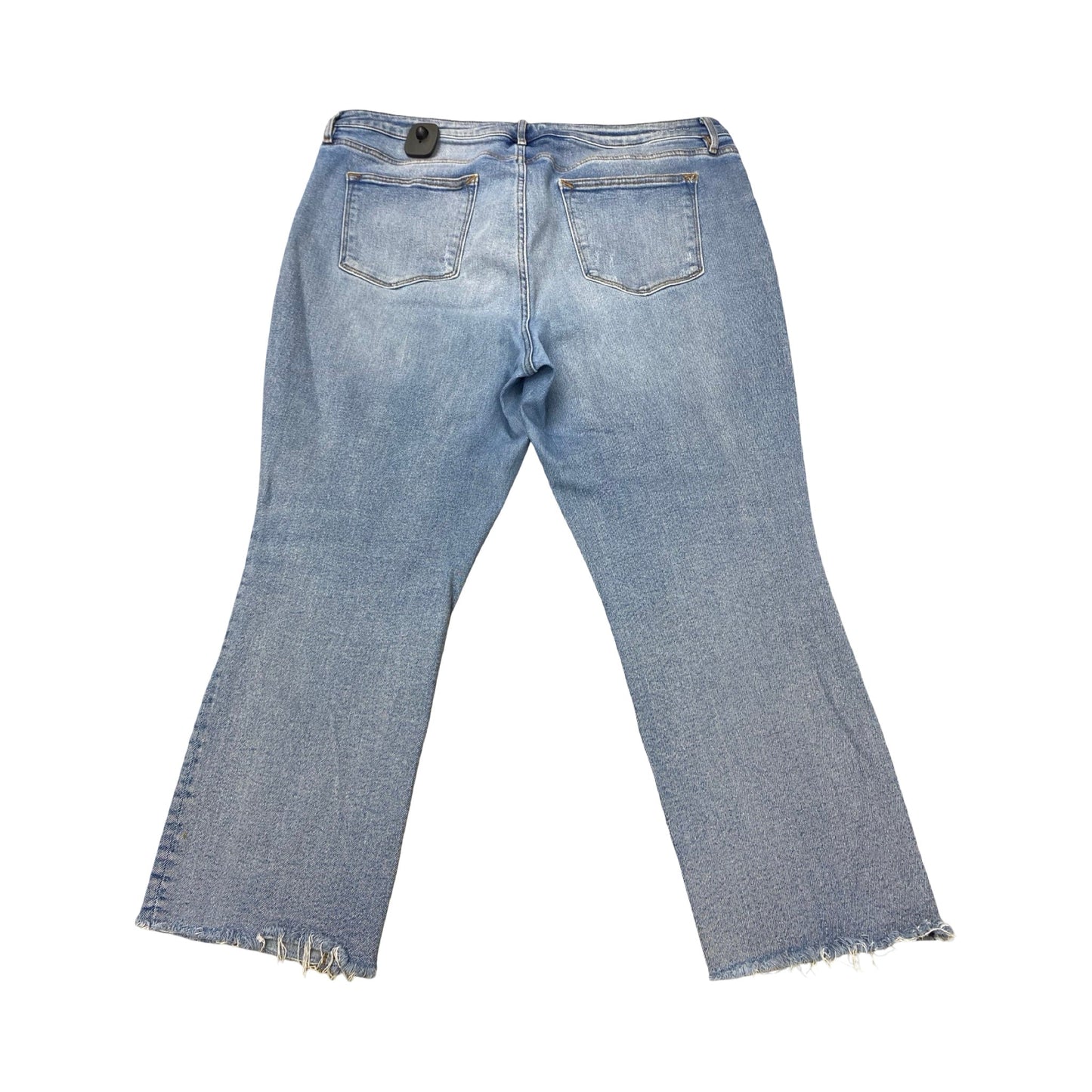 Jeans Cropped By Vigoss In Blue, Size:20
