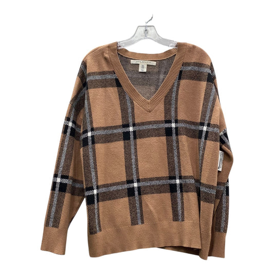 Sweater By Max Studio In Brown, Size:1X