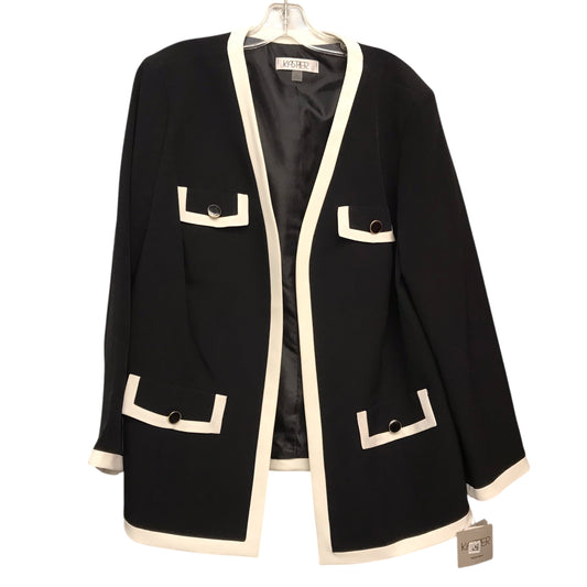 Blazer By Kasper In Black & White, Size:2X