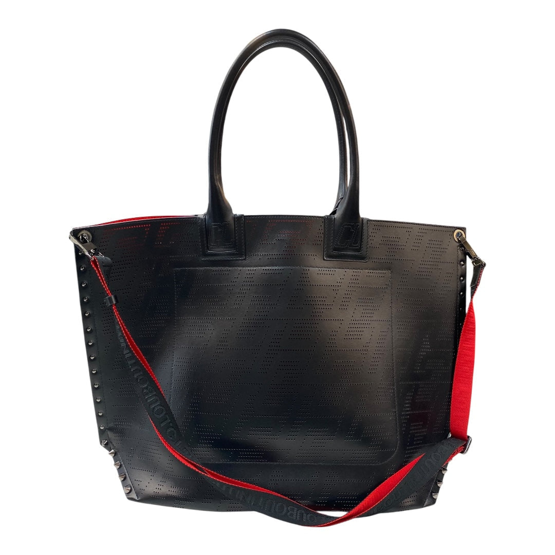 Handbag Luxury Designer By Christian Louboutin In Black, Size:Large