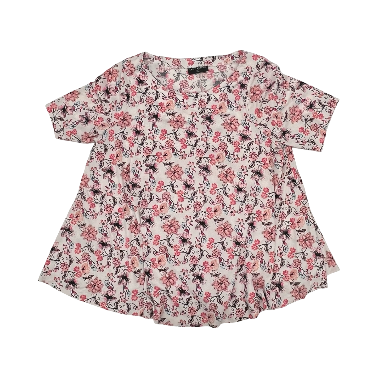 Top Ss By Lane Bryant In Floral Print, Size:1X