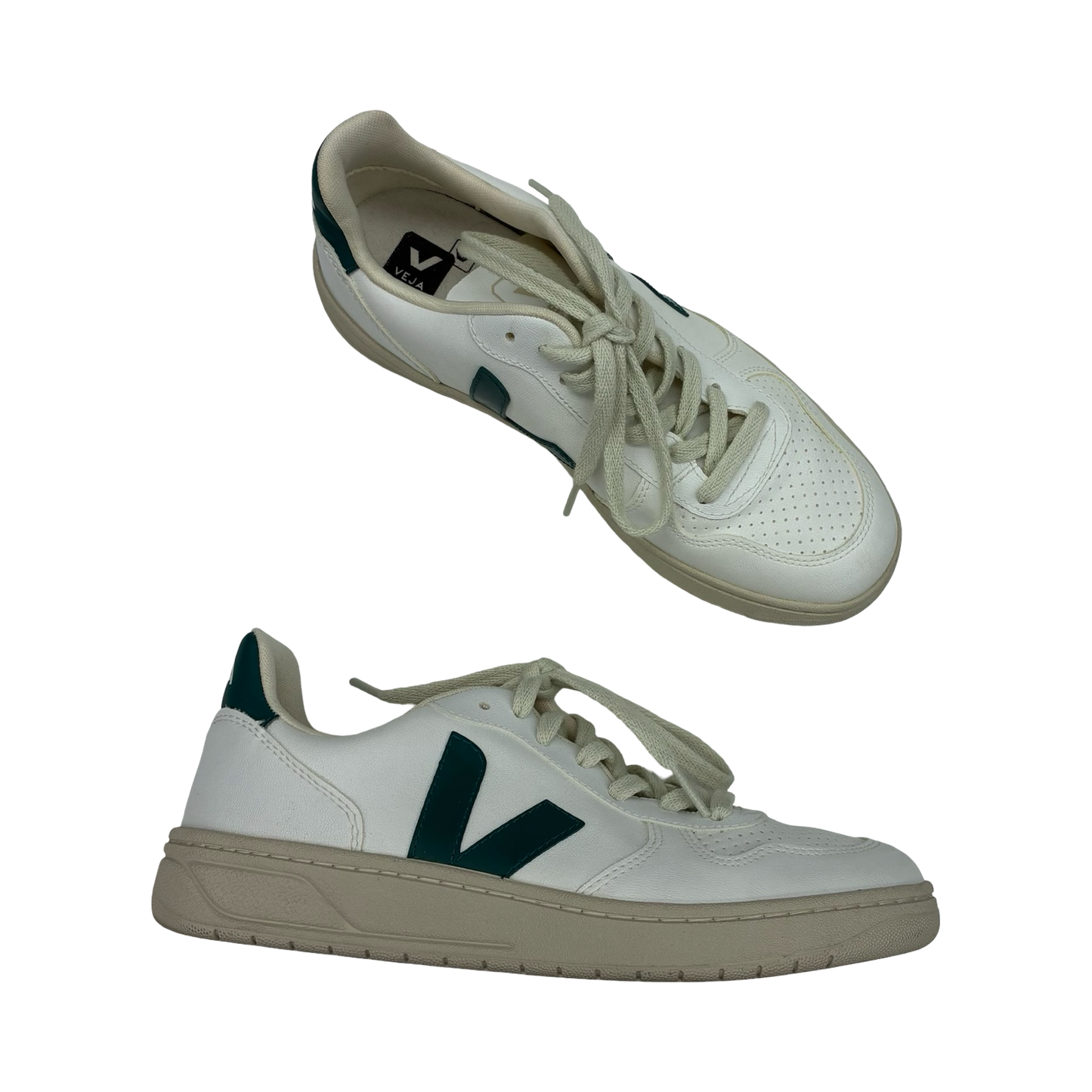 Shoes Sneakers By Veja In Green & White, Size:8