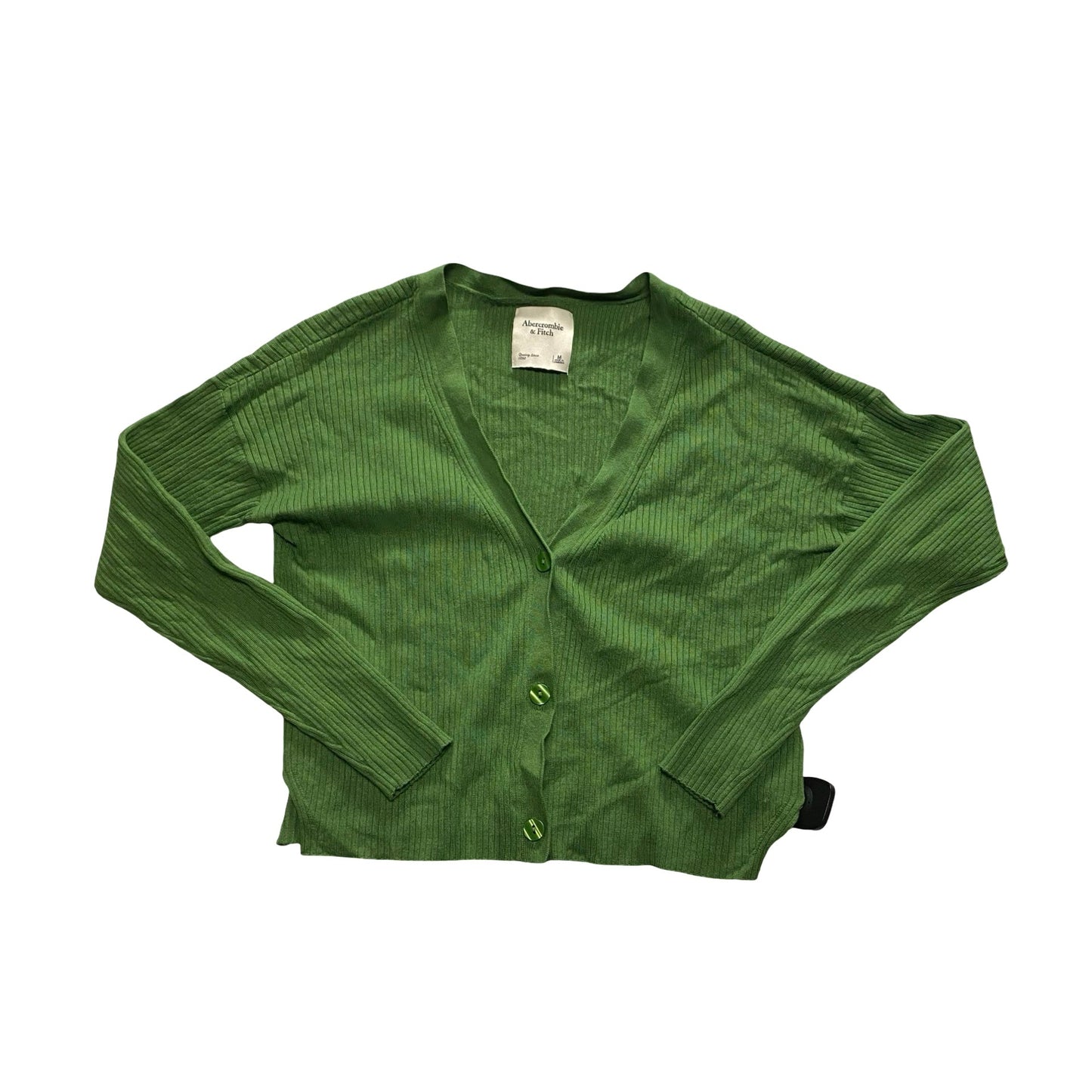 Sweater Cardigan By Abercrombie And Fitch In Green