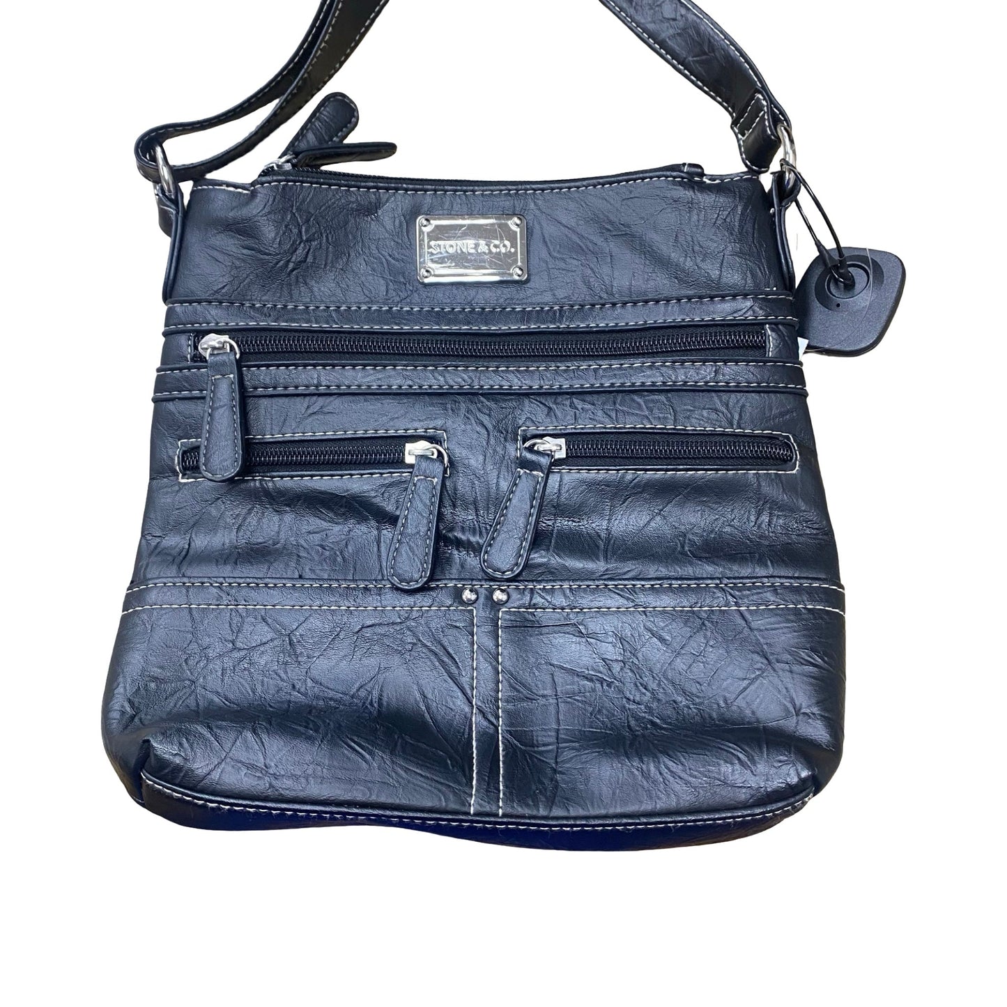 Handbag By Stone & Co In Black, Size:Medium