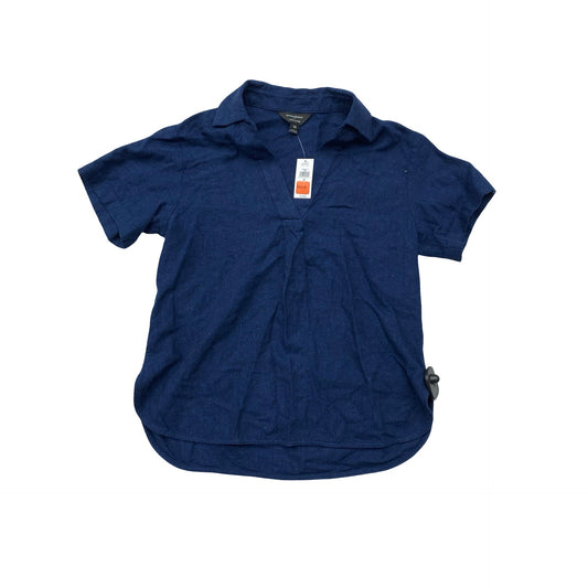 Top Ss By Banana Republic In Navy, Size:Xs